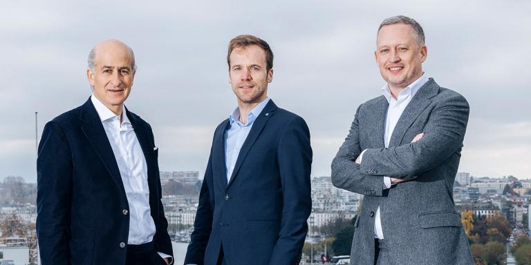 Nicolas A. Tamari, Sucafina CEO; Cory Bush, Beyers CEO; Koen Bosmans, CEE CEO